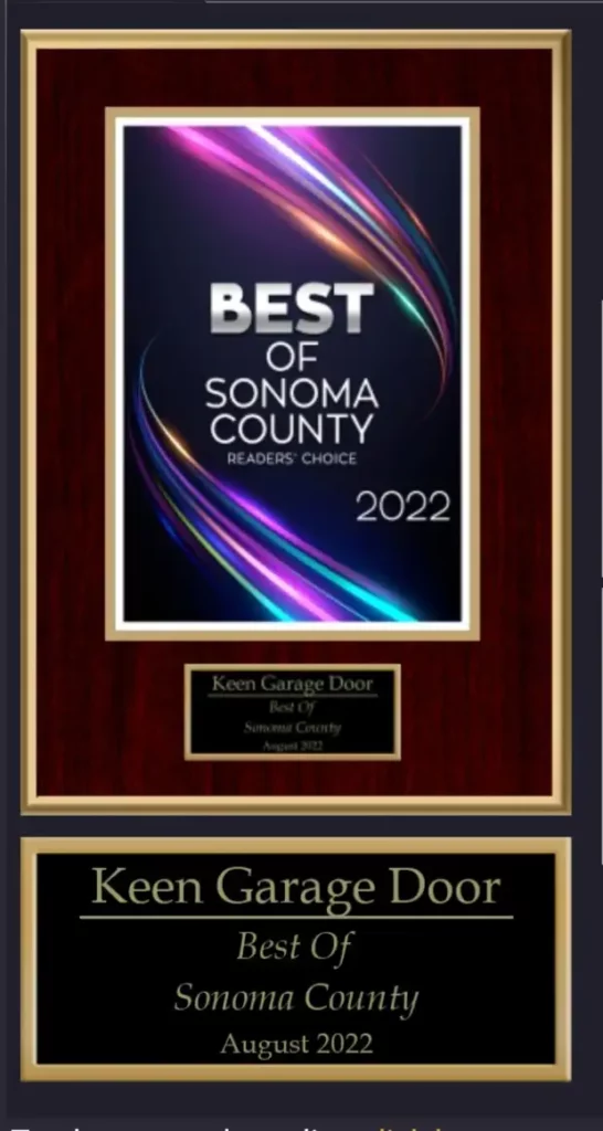 best of Sonoma County award